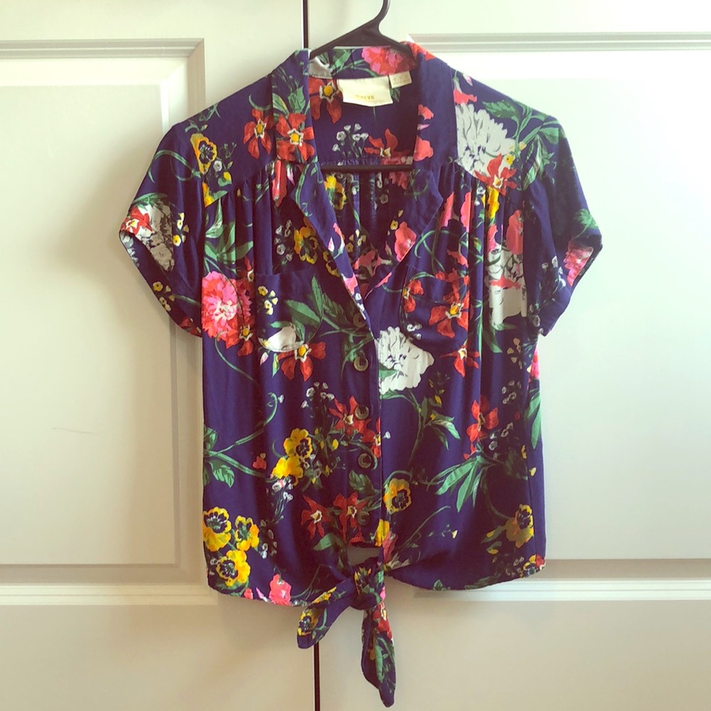 Maeve by Anthropologie Floral Shirt